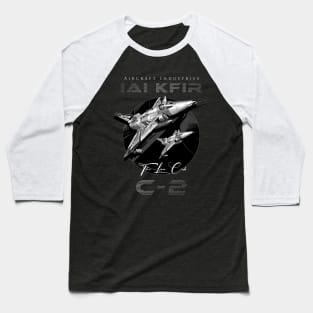 IAI Kfir C2 Supersonic Fighterjet Aircraft Baseball T-Shirt